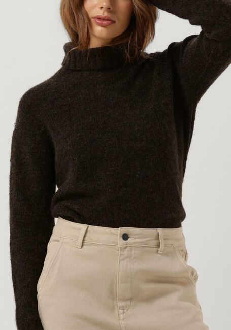 MY ESSENTIAL WARDROBE Col roulé 11 THE KNIT ROLLNECK en marron - large