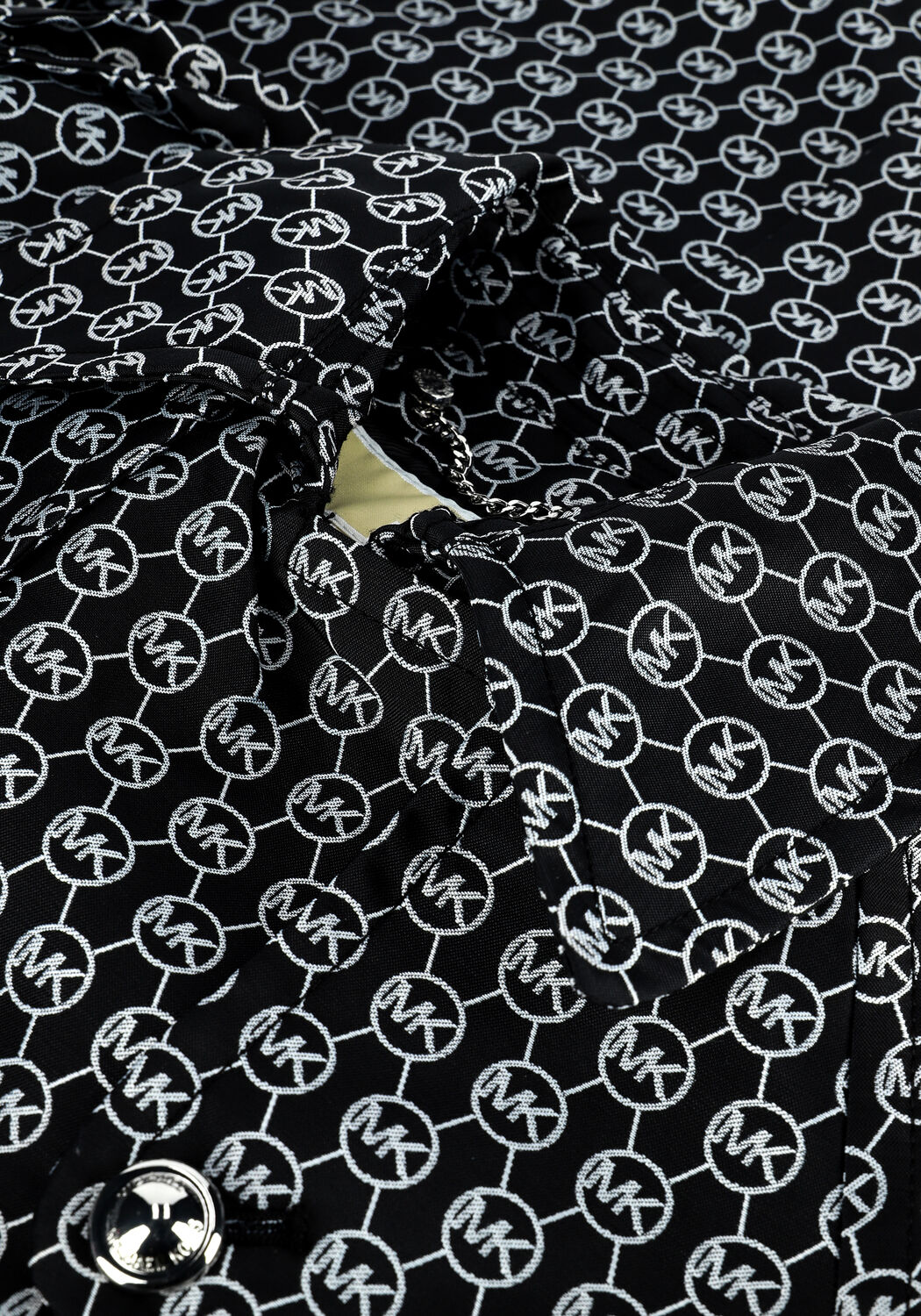 Zwarte MICHAEL KORS  MK LOGO JCRD ECO TRENCH - large