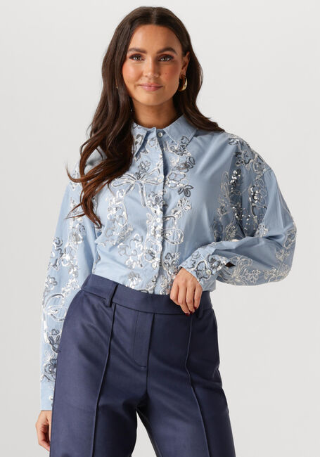 NUKUS TESSA BLOUSE PAILLET Blouses en bleu - large
