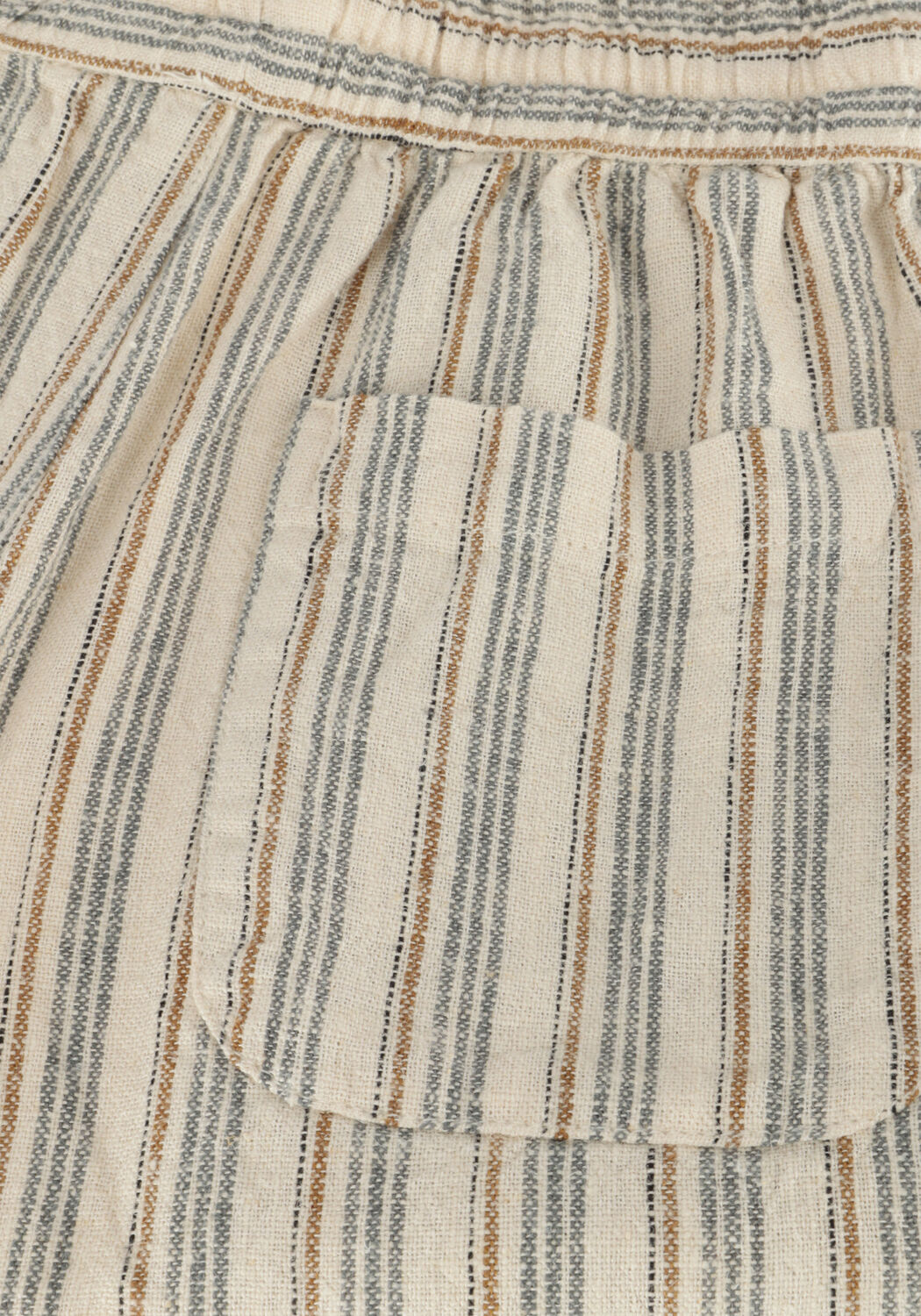 RYLEE + CRU Pantalon courte BERMUDA SHORT NAUTICAL STRIPE en beige - large