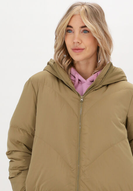 Olijf Y.A.S. Gewatteerde jas YASIRME LONG DOWN COAT S. - large