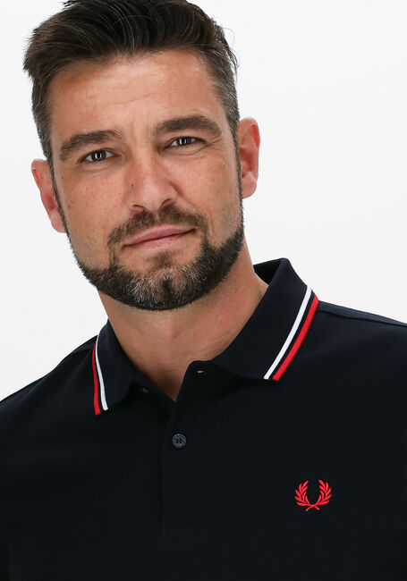 FRED PERRY Polo TWIN TIPPED FRED PERRY SHIRT Bleu foncé - large