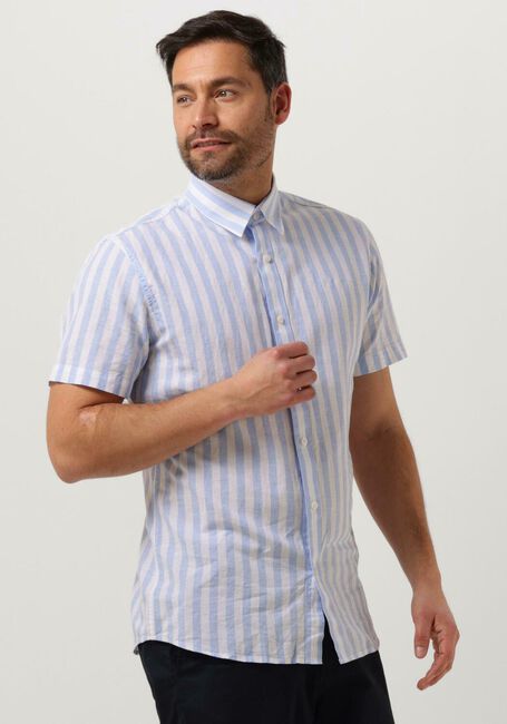 SELECTED HOMME Chemise décontracté SLHSLIMNEW-LINEN SHIRTS SS CLASSIC W en bleu - large