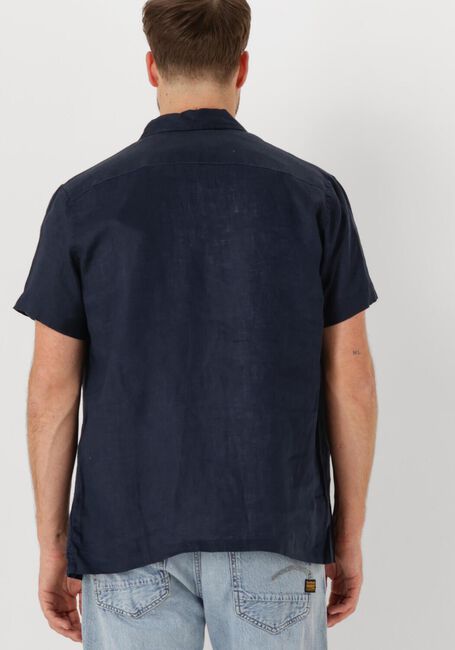 SCOTCH & SODA Chemise décontracté LINEN SHIRT Bleu foncé - large