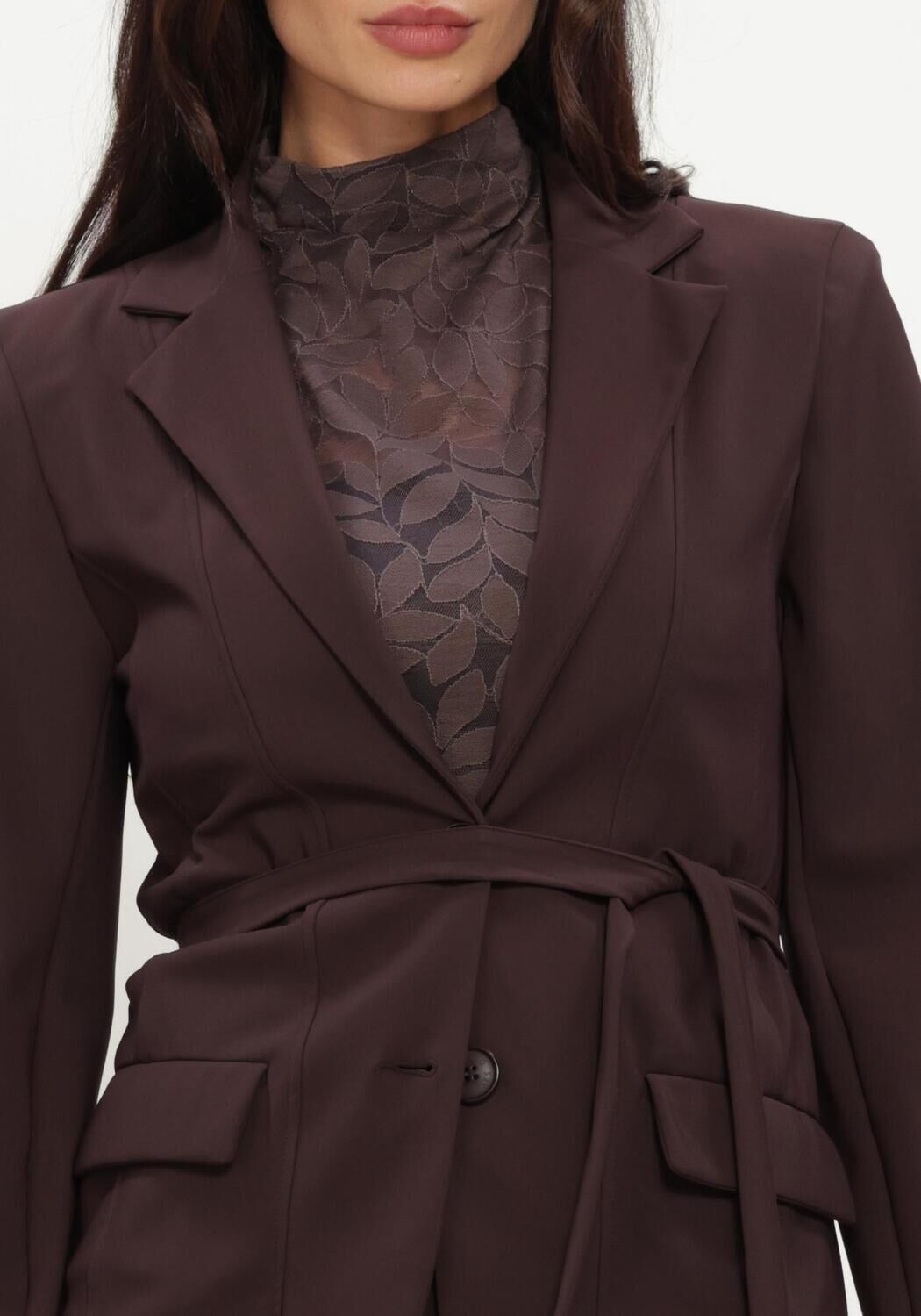 Bordeaux STUDIO ANNELOES Blazer Elin bonded blazer - large