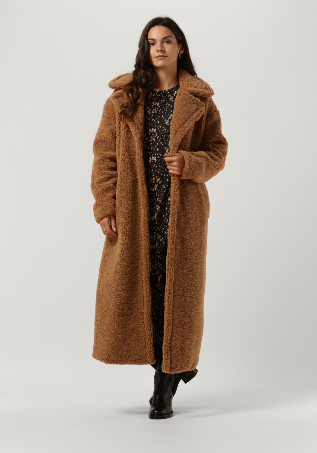 Camel NOTRE V Teddy jas TEDDY COAT LONG Omoda