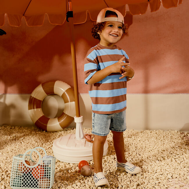 Z8 Pantalon courts TIMO en bleu - large