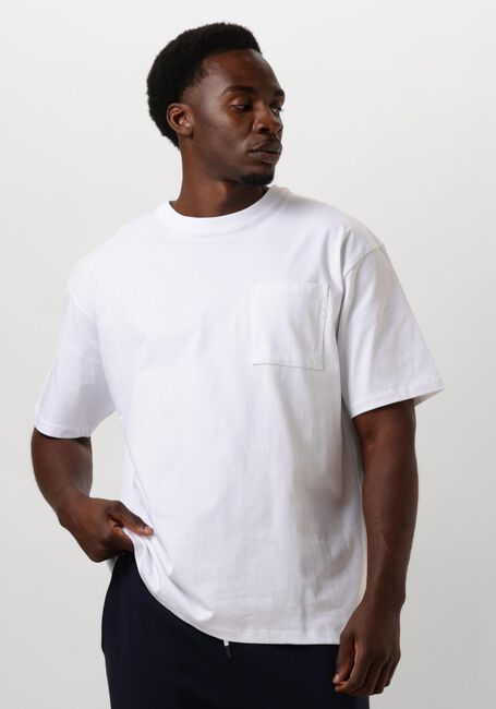 Witte SCOTCH & SODA T-shirt 3 CROSSES LOOSE FIT POCKET T-SHIRT - large