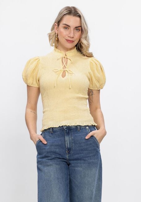 ANTIK BATIK ANGELA SMOCK BLOUSE Blouses en jaune - large