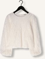 Gebroken wit OBJECT Top OBJLUCIE L/S RE O-NECK TOP Gebroken wit OBJECT Top OBJLUCIE L/S RE O-NECK TOP - medium