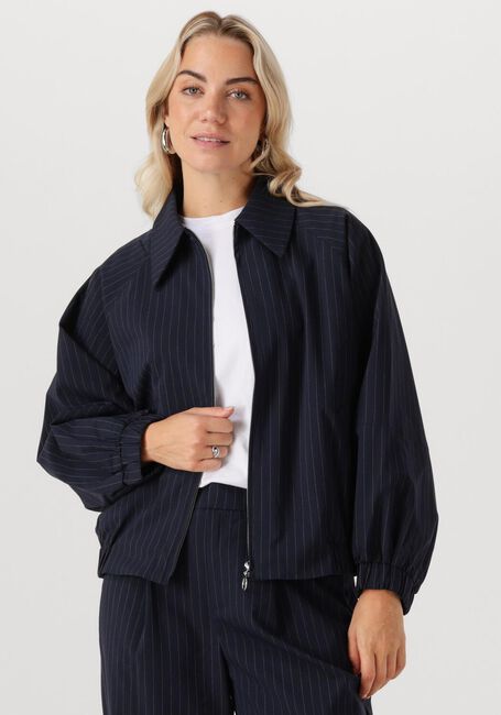 WITHBLACK Jack WBLVALENTINA STRIPED BOMBER Bleu foncé - large
