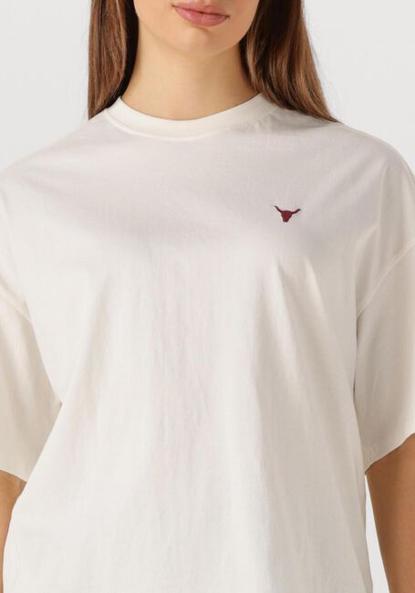 Gebroken wit ALIX THE LABEL T-shirt BACK LOGO T-SHIRT - large