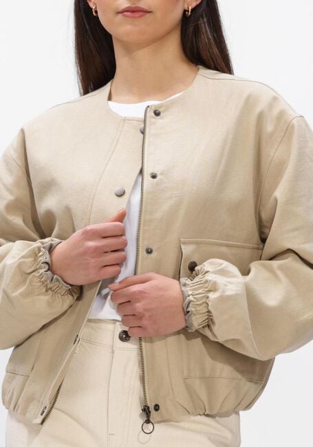 Beige BY-BAR Jassen MAGGIE CANVAS JACKET - large