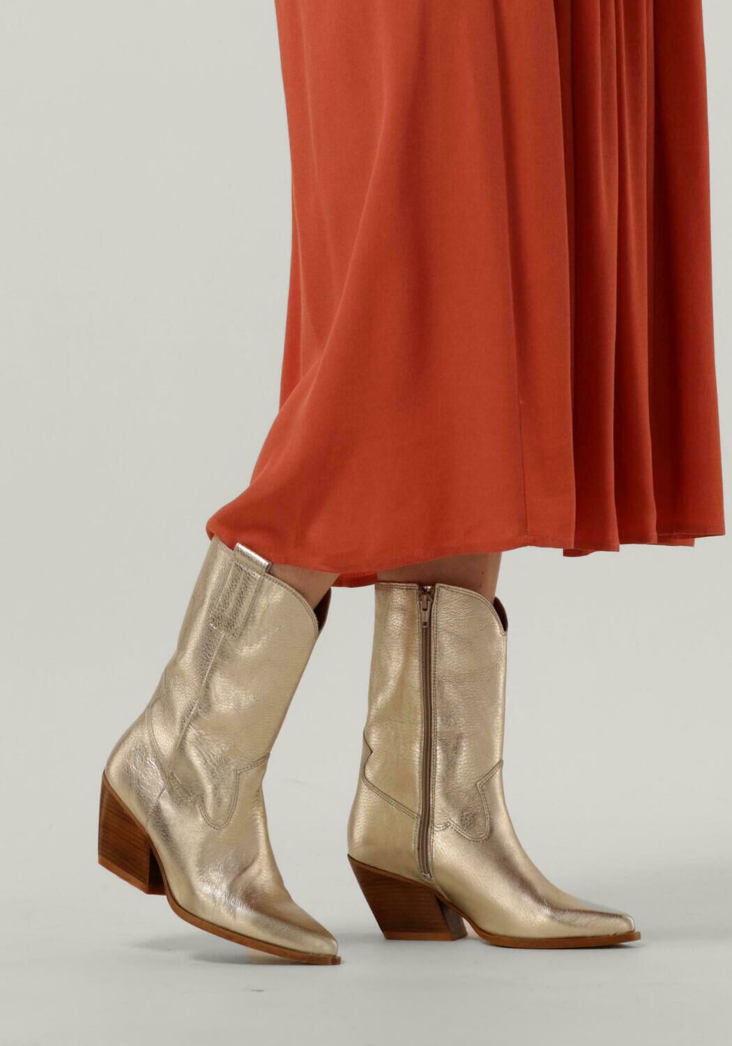 gouden red rag enkellaarsjes 75006