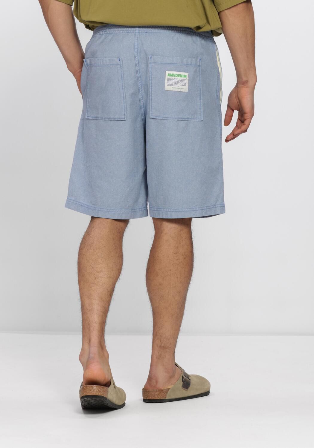 AMERICAN VINTAGE Pantalon courte PUSWAY Bleu clair - large