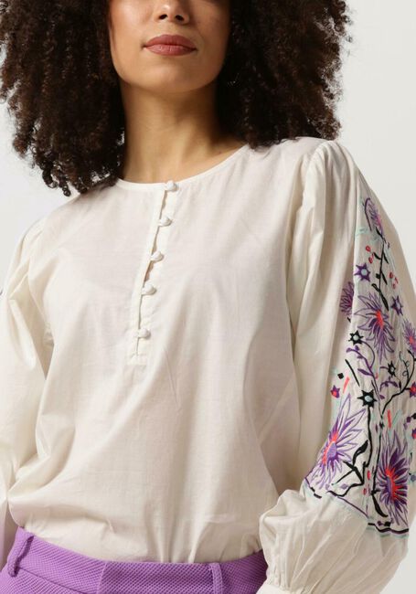 POM AMSTERDAM EMBROIDERY PURPLE BLOUSE Blouses Sable - large