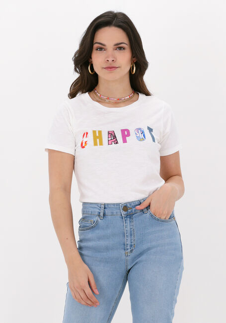 FABIENNE CHAPOT T-shirt PATCHWORK CHAPOT T-SHIRT en beige - large