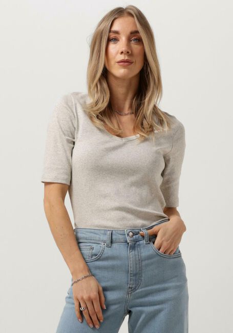 Lichtgrijze KNIT-TED Top EDEN - large