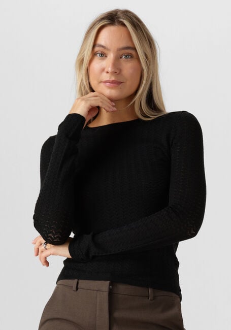SELECTED WOMEN Pull SLFNAJA TIGHT LS KNIT O-NECK en noir - large