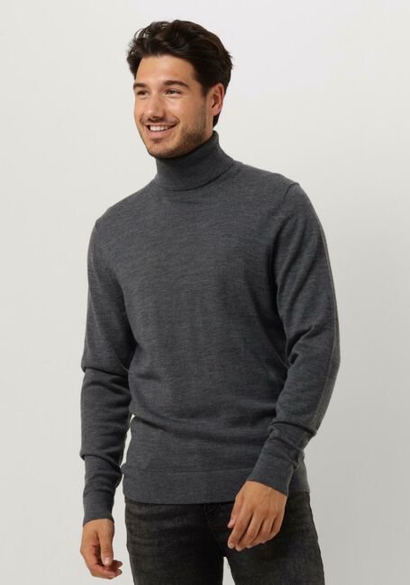CALVIN KLEIN Col roulé MERINO TURTLE NECK Gris foncé - large
