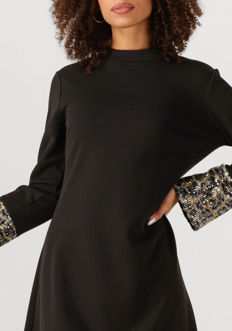 Zwarte ANA ALCAZAR Mini jurk MIX DRESS AT ARMS - large