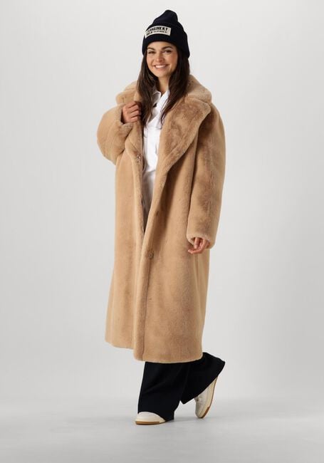 STAND STUDIO Manteau en fausse fourrure MARIA COAT SOFT en beige - large