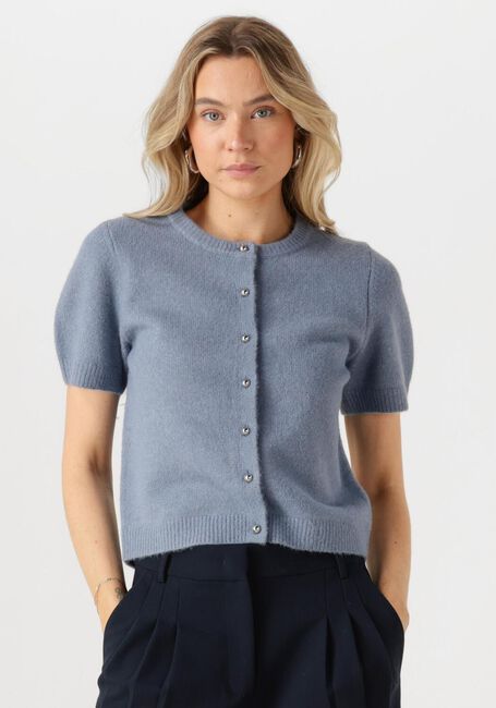 NEO NOIR Gilet MITTA KNIT CARDIGAN Bleu clair - large