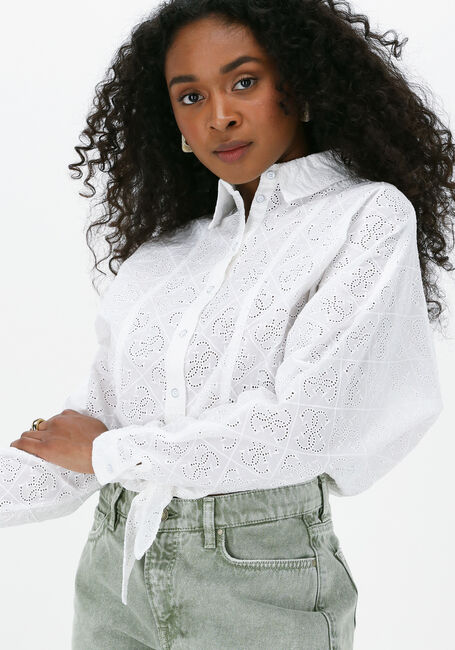 Witte GUESS  LS TINA SHIRT - large