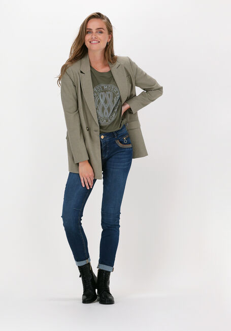 Groene MOS MOSH T-shirt LEAH HOLI O-SS TEE - large