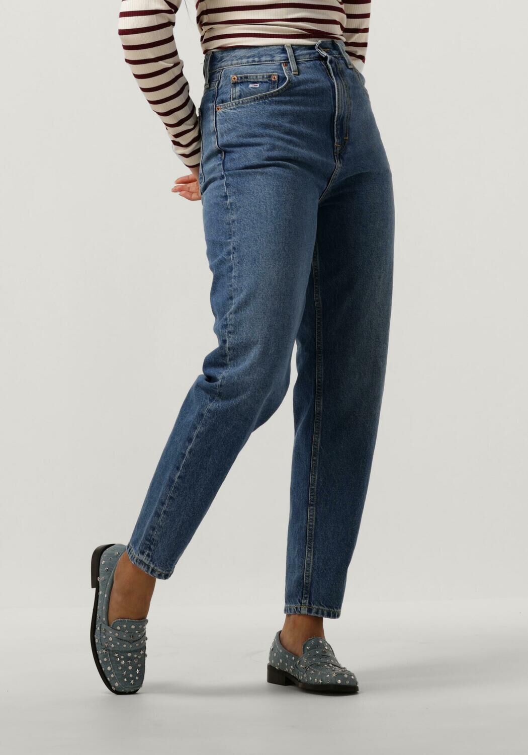 Jean mom foncé sale