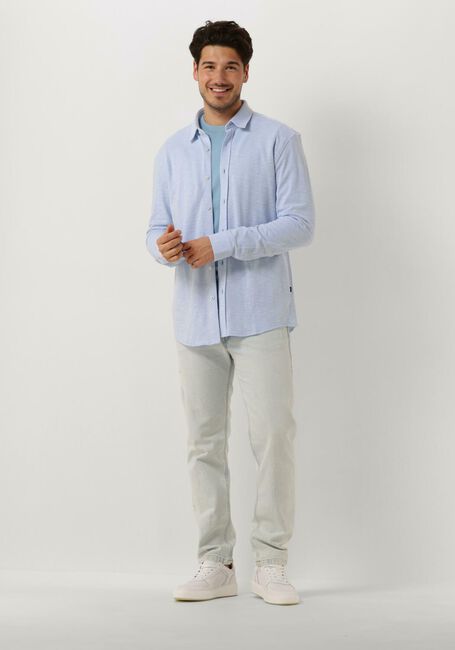 Lichtblauwe BOSS BLACK Casual overhemd S-ROAN-KENT-C1-233 - large