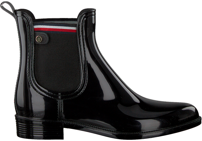 Tommy Hilfiger Bottes En Caoutchouc Color Block En Noir Omoda