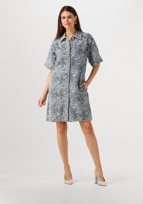 Y.A.S. Robe maxi YASFLAMERA SS DENIM SHIRT DRESS en gris - large