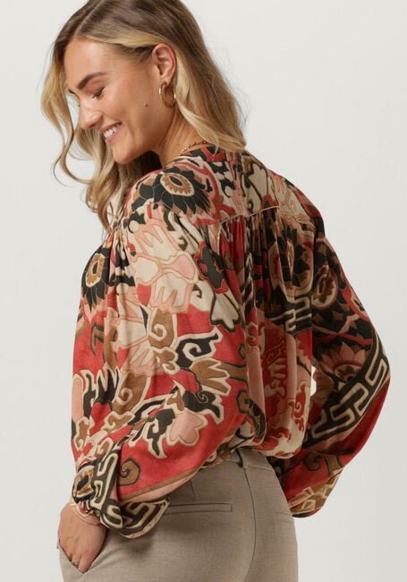 SUMMUM BLOUSE PATCHWORK VISCOSE Blouses en rouge - large