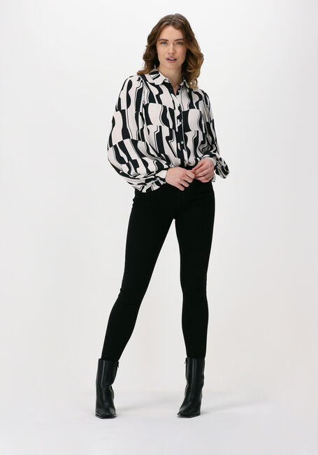 SUMMUM BLOUSE GRAPHIC TWO TONE Blouses Blanc - large