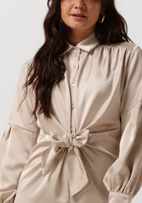 Beige NEO NOIR Mini jurk NIMA HEAVY SATIN DRESS - large