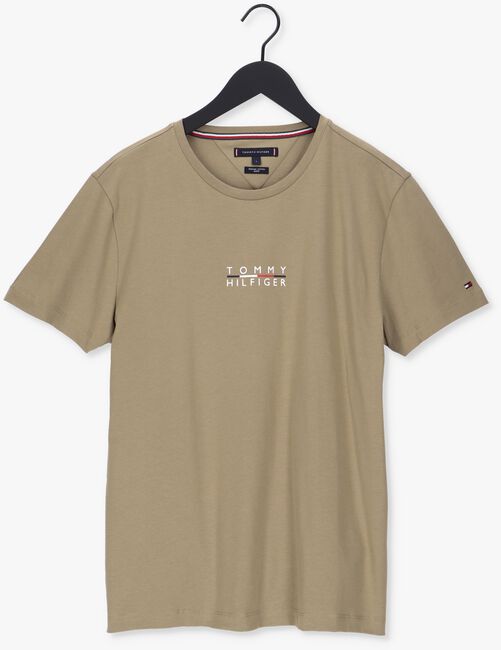 TOMMY HILFIGER T-shirt SQUARE LOGO TEE Kaki - large