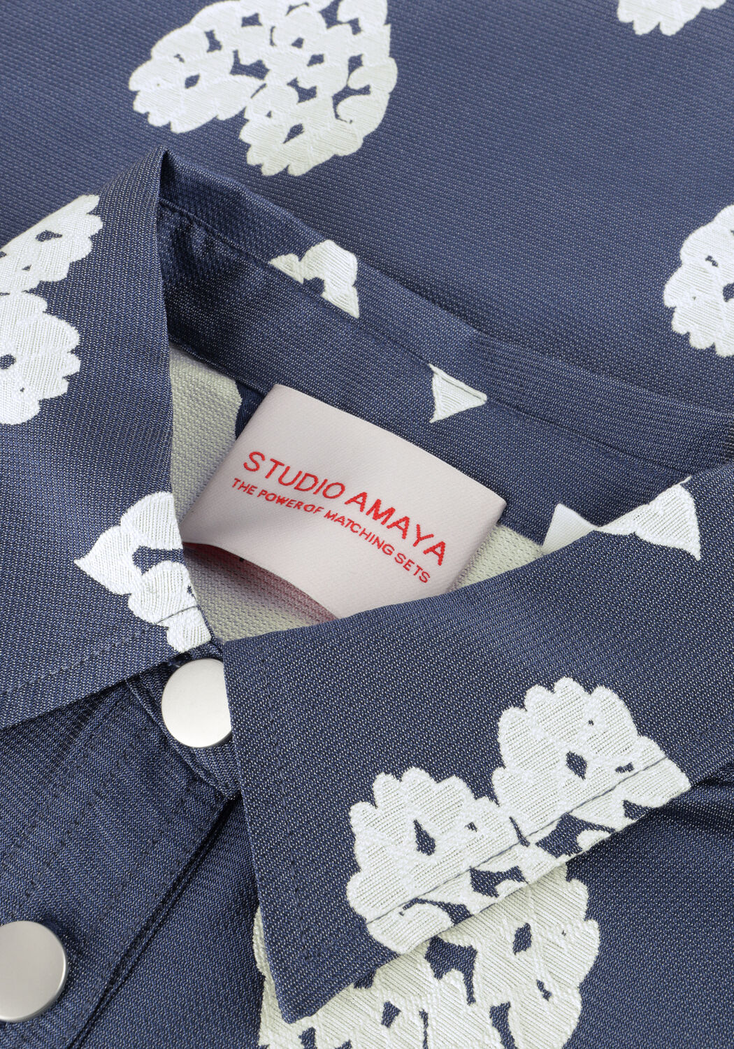 Blauwe STUDIO AMAYA Spijkerjas HEART JACKET - large