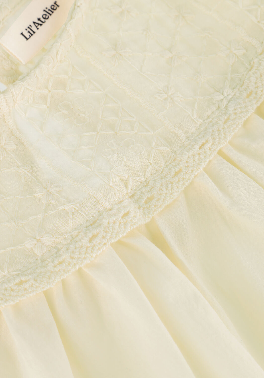 Beige LIL' ATELIER  NMFDAISY SS LOOSE SHIRT LIL - large