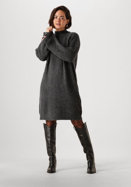 SELECTED FEMME Mini robe SLFLULU LS HIGH NECK KNIT DRESS en noir - large
