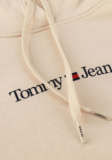 Beige TOMMY JEANS Sweater TJW REG SERIF LINEAR HOODIE - large