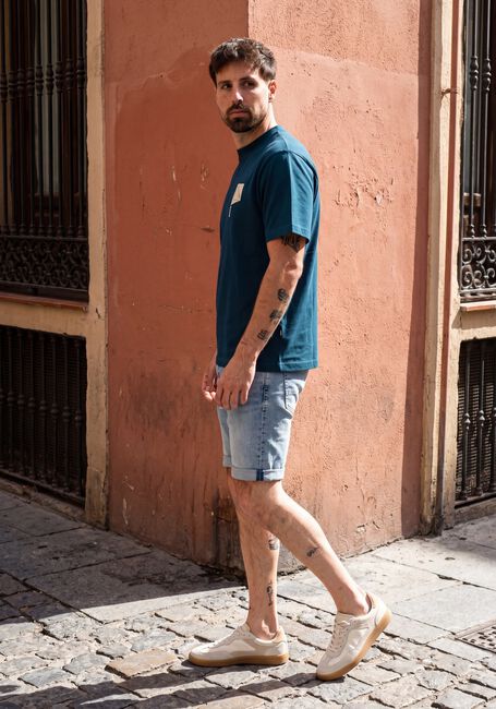 Blauwe G-STAR RAW Jeans 3301 SLIM SHORT - large