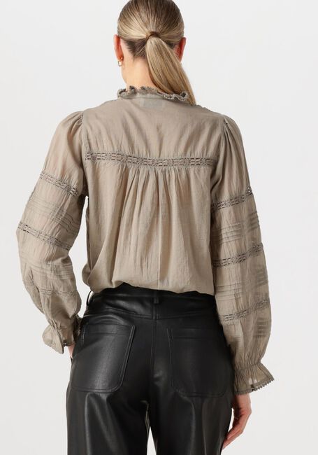 Taupe NEO NOIR  LYLA S VOILE BLOUSE - large