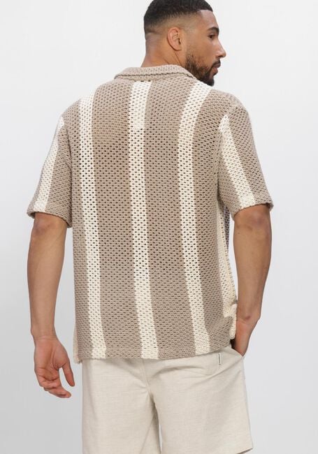 PROFUOMO Polo POLO SS BUTTON TH en beige - large