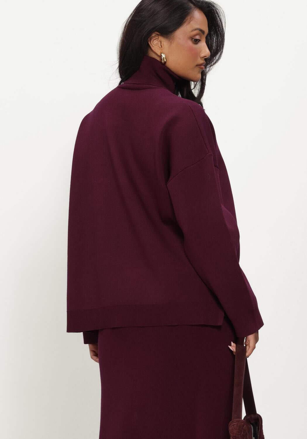 OMODA ATELIER Pull OM-DANA X QUINTY Bordeaux - large