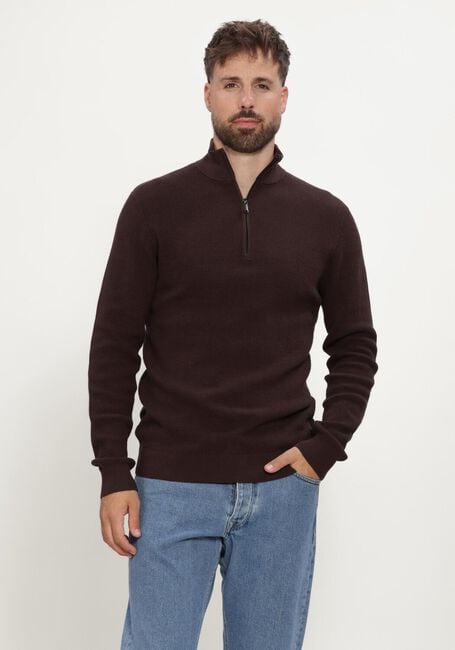 SAINT STEVE Pull DOMINIC-S en marron - large