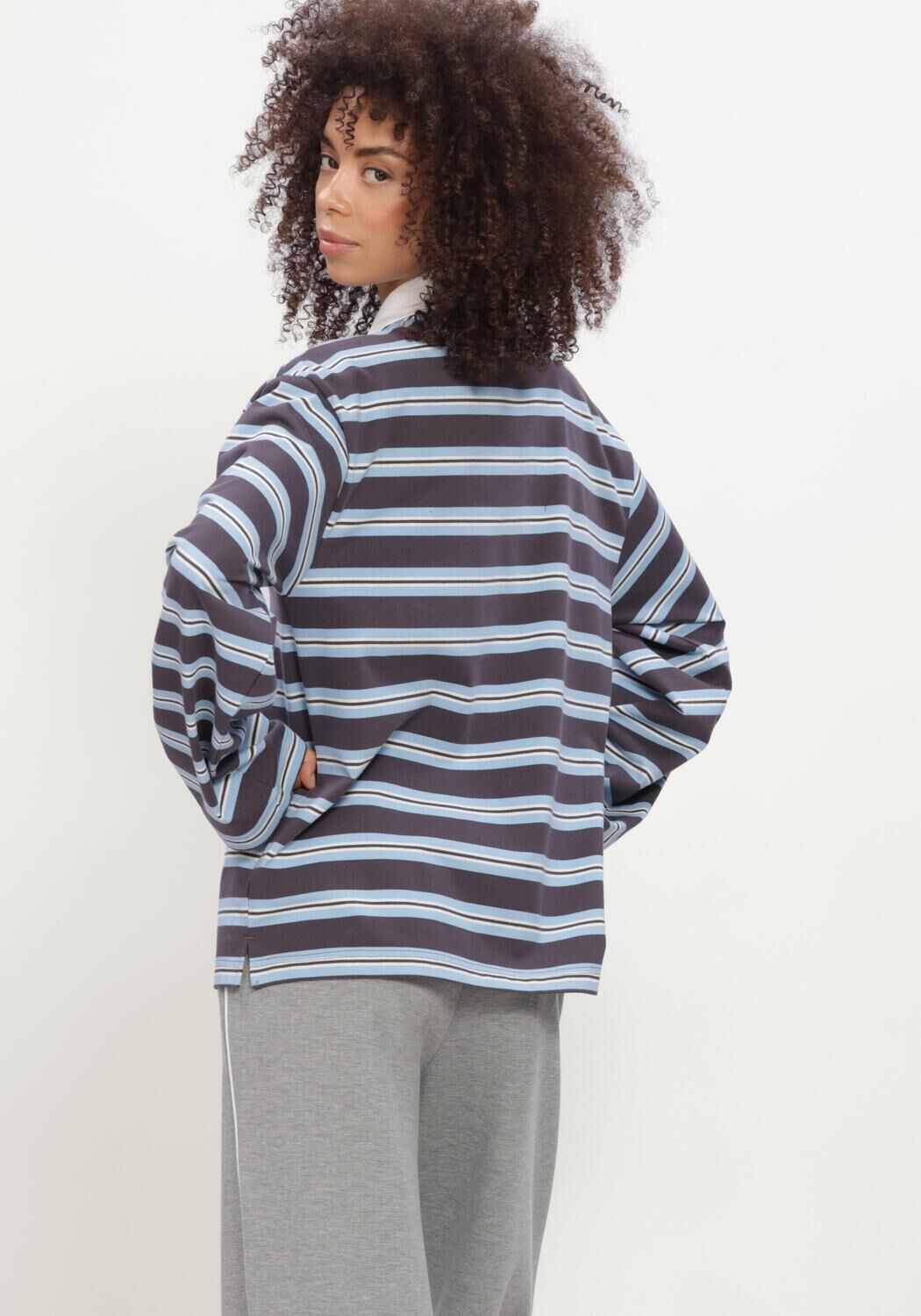 THE LOLA CLUB Pull EMILIA POLO Bleu fonc&eacute; - large