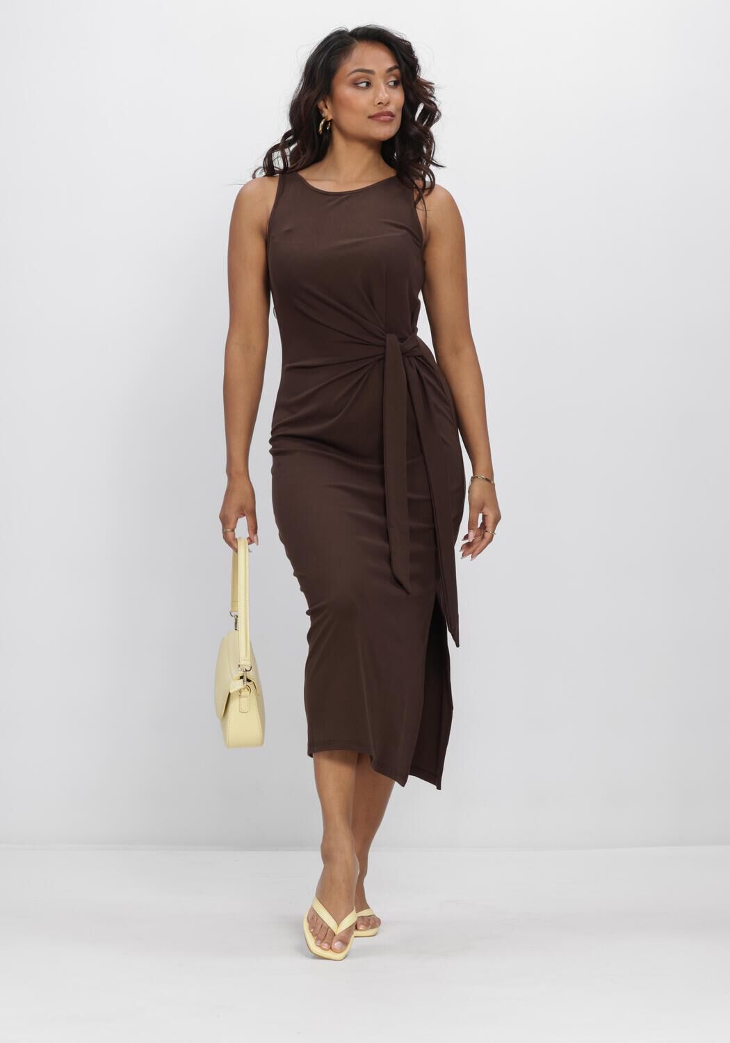 GRACE & MILA Robe maxi SS26210012 en marron - large