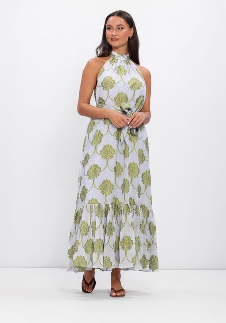 Blauwe AMAYA AMSTERDAM Maxi jurk LUCIA - large