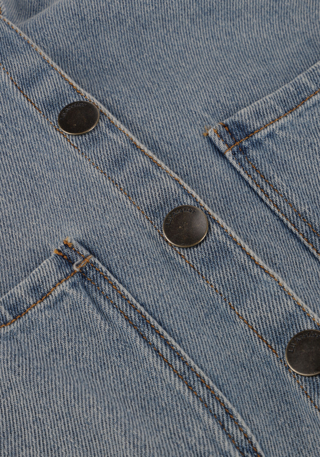 LIL' ATELIER Veste en jean NMFKAROLE LS DNM SHIRT 4016-CJ LIL en bleu - large